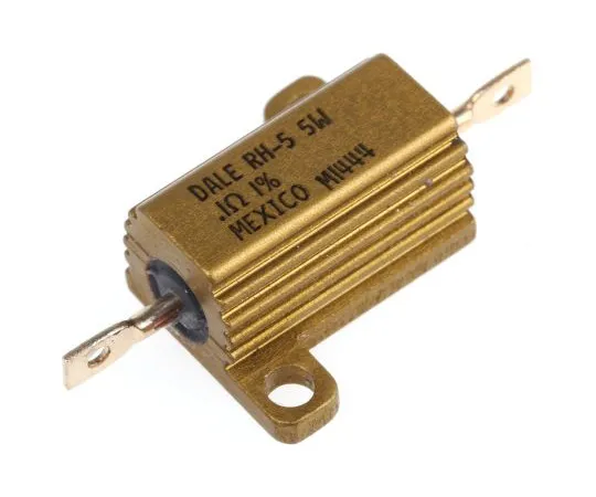 63-4957-34　VishayRH005系列铝质厚板轴向线材贴装电阻，100mΩ±1%7.5W　RH005R1000FE02