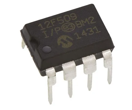 63-4895-55　单片机PIC12F509-I/P,8位PIC单片机，4MHz,1K闪存，8针PDIP　PIC12F509-I/P