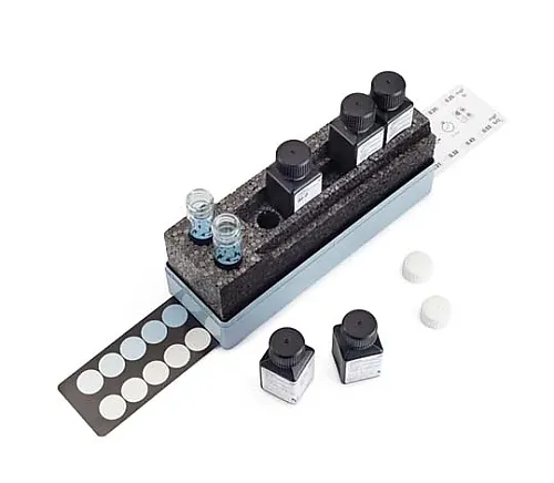61-0312-10　M色测试 (TM) 硫化物测试测量原理:比色分析 (使用比色盒和长管) 0.02-0.04-0.06-0.08-0.10-0.13-0.16-0.20-0.25mg/LS2-M色测试 (TM) 114416 100次测试　1.14416.0001