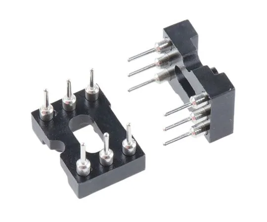 63-4877-61　E-TEC2.54毫米间距垂直6向，通孔转销开框IC凹槽插座　POS-306-S001-95