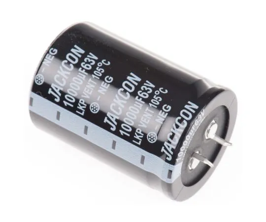63-4987-77　RS PRO 10000μF63V直流铝电解电容器，通孔35 (Dia。)x 50mm+105°35mm 10mm 50mm　706-3477