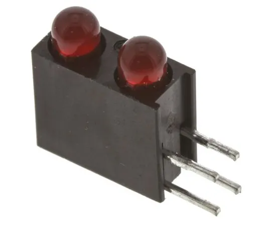 63-4873-49　拨号553-0111F,红色右角PCB LED指示器，2个LED通过孔3V　553-0111F