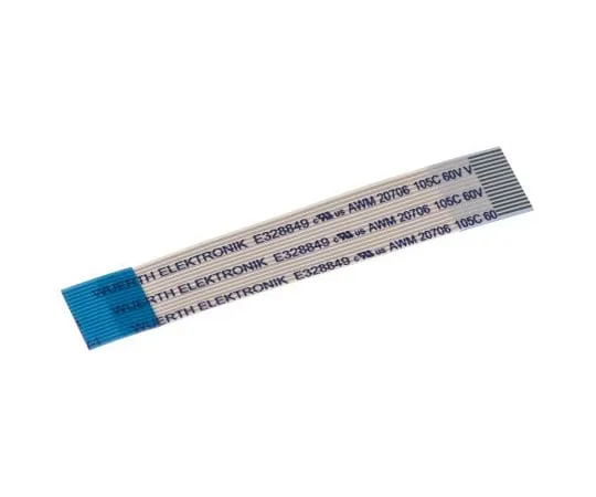 63-5077-76　Wurth Elektronik 6877 FFC跳线电缆，0.5mm间距，8路200mm电缆长度，500 mA, 60 V ac　687708200002