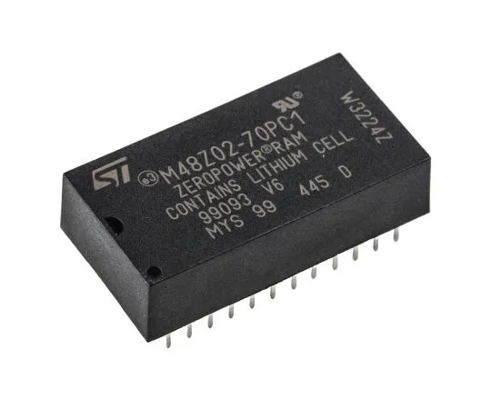 63-4896-97　意法半导体M48Z02-70PC1 NVRAM, 16kbit, 70ns, 5V 24针PCDIP　M48Z02-70PC1