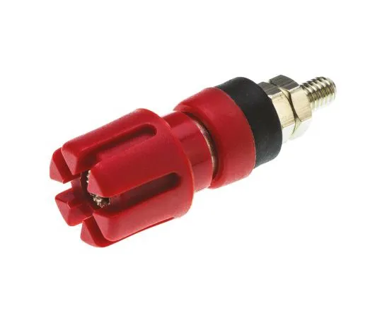 63-4941-66　RS PRO 4毫米红色端子，30A,2BA螺纹　677-8746