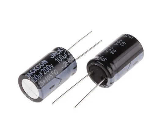 63-4998-77　RS PRO 100μF200V直流铝电解电容器，通孔16 (Dia。)x 26 mm+105°16mm 7.5mm26 mm　711-1873