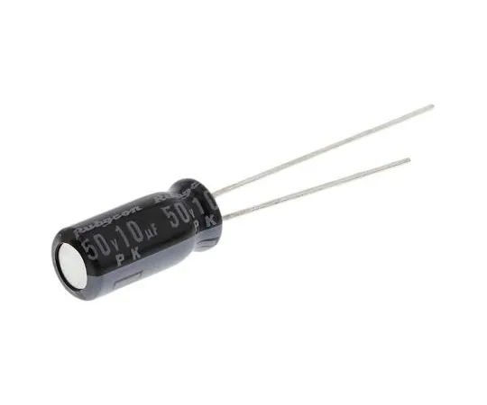 63-5078-58　Rubycon 10μF50V直流铝电解电容器，通过5孔 (Dia。)x 11 mm+85°5mm 2mm　50PK10MEFC5X11