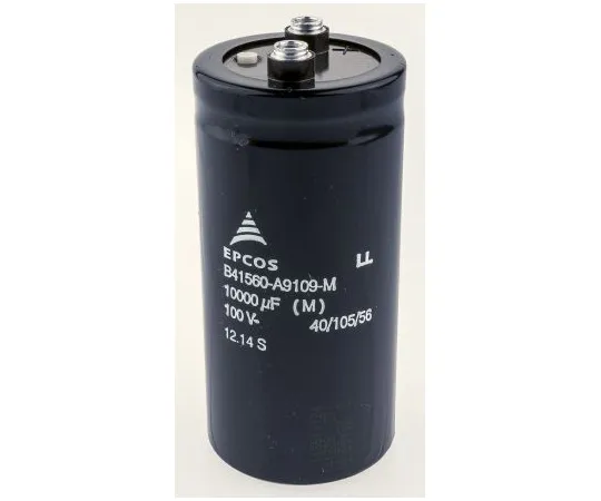 63-4869-59　EPCOS10000μF100V直流铝电解电容器，底盘安装51.6 (Dia。)x 105.7mm+105°51.6mm　B41560A9109M