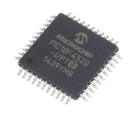 63-4975-81　微芯片，8位PIC微控制器，40MHz, 32 kB, 256 B闪存，44-PinTQFP　PIC18F4520-I/PT