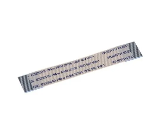 63-5077-60　Wurth Elektronik 6876 FFC跳线电缆，0.5mm间距，16路，50mm电缆长度，500 mA, 60 V交流电　687616050002