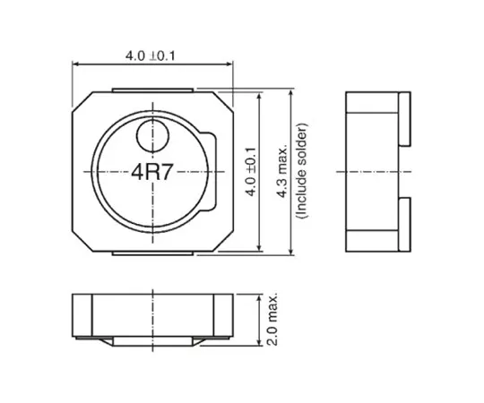 63-4891-60　TDK VLCF系列屏蔽绕线SMD电感器10μH±20%绕线1.22A Idc　VLCF4020T-100MR85