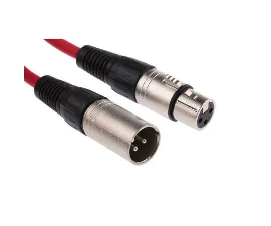 63-5047-61　RS PRO XLR电缆组件3米红色女性XLR到男性XLR　742-4507