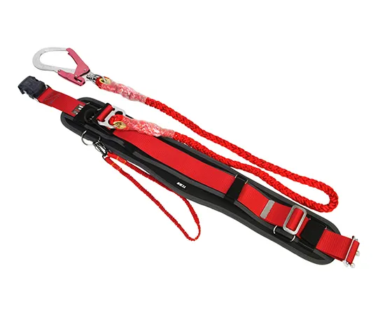 62-2908-43　［Discontinued］Tuyoron Safety Belt Red Rope SP&CWith D 1700 mm (Including Hook)　SAFOT93KLC-RFB