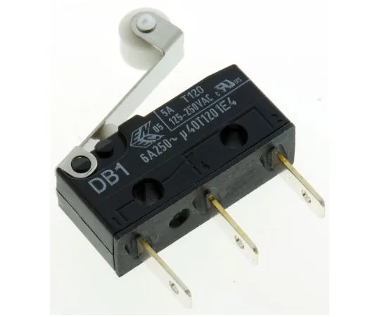63-4987-92　SPDT-NO/NC滚子杠杆微动开关，6A@250 V ac　DB1C-B1RB