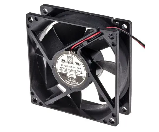 63-4867-64　RS PRO轴向风扇80 x 80 x 25 mm, 40 cfm,2.41 W, 24 V直流　541-5306