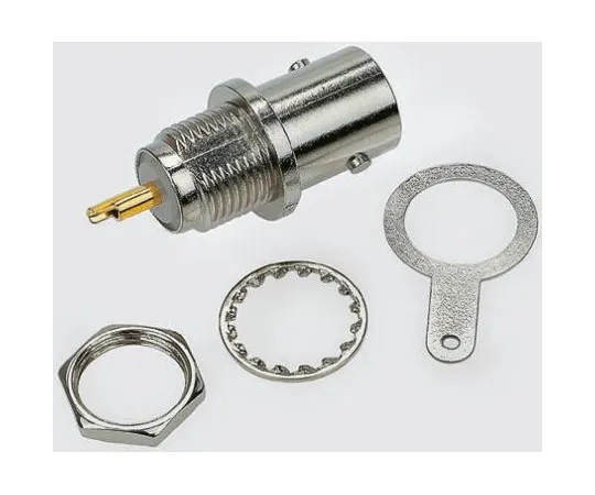 63-4948-87　TE Connectivity Greenpar系列直板50Ω面板安装BNC接头，插孔，镍，焊料　1-1337448-0