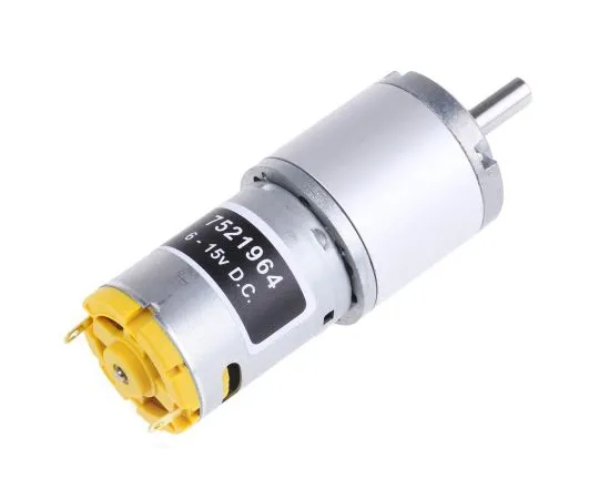 63-5055-57　RS Pro直流电机，7.98 W,6→15 V, 78.4 gcm, 112 rpm,轴直径6mm　752-1964