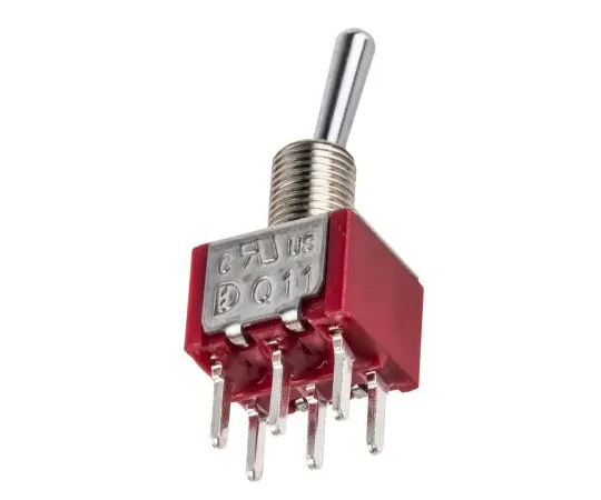 63-5035-67　RS PRO双极双抛 (DPDT) 切换开关，锁定，PCB　734-7025