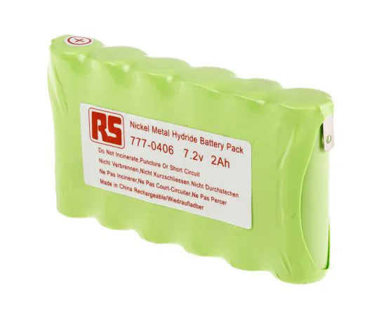 63-5091-91　RS PRO 7.2V镍氢AA充电电池组，2Ah　777-0406