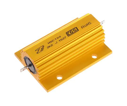 63-5122-19　TE Connectivity HSC 100系列铝制厚底焊丝壁板贴装电阻，2.2kΩ±5% 100W　HSC1002K2J