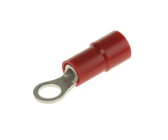 63-4891-13　RS PRO绝缘压紧环端子，M3.5螺柱尺寸，0.5mm2至1.5mm2线材尺寸，红色　613-9233