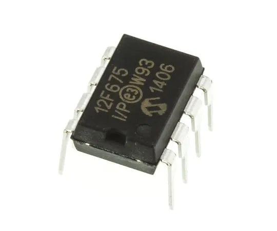 63-4870-05　单片机PIC12F675-I/P,8位PIC单片机，20MHz, 1024 x 14字，128 B闪存，8PinPDIP　PIC12F675-I/P