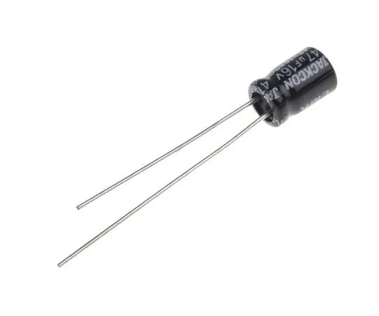 63-4989-54　RS PRO 47μF16V直流铝电解电容器，通过5号孔 (Dia。)x 7mm+105°5mm 2mm 7mm　707-5758