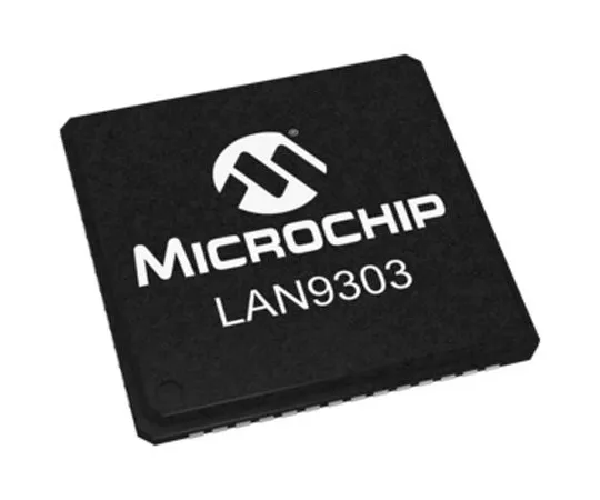 63-5010-66　微芯片以太网交换机，MII/RMII, 10 Mbps, 100 Mbps 3.3 V,56-PinQFN　LAN9303-ABZJ