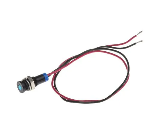 63-4978-02　RS PRO蓝色指示器，2V直流，6毫米安装孔尺寸，导线终止，IP67　700-1858