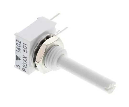 63-5105-53　Vishay1钢旋转电位器，直径3毫米。轴，500Ω，±10%，0.5W,线性P10XXAI501KB30　P10XXAI501KB30
