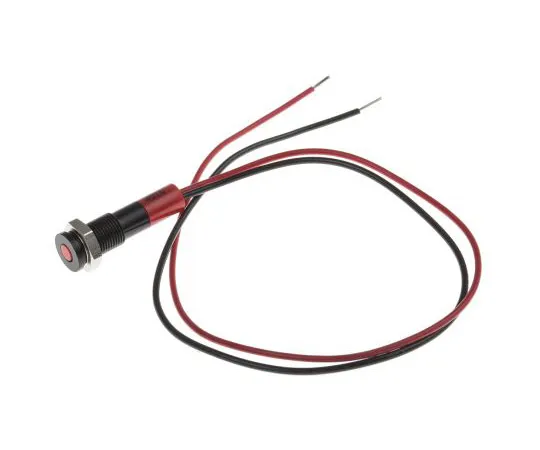 63-4978-05　RS PRO红色指示器，24 V直流，6毫米安装孔尺寸，导线终止，IP67　700-1873