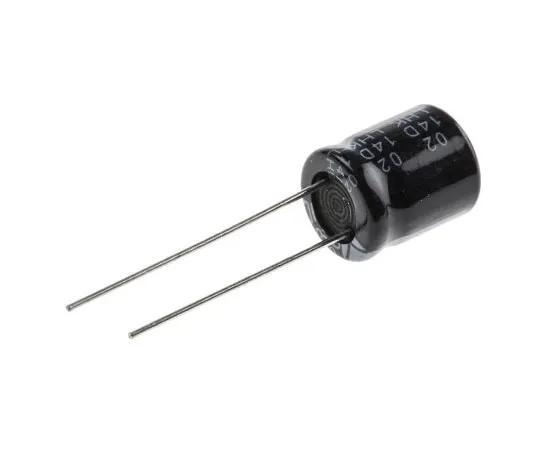 63-4998-61　RS PRO 100μF63V直流铝电解电容器，通孔10 (Dia。)x 12mm+105°10mm 5mm 12mm　711-1602