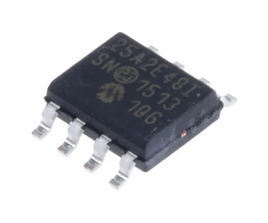 63-4932-49　Microchip25AA02E48-I/SN,2kbit串行EEPROM内存，50ns 8针SOIC SPI　25AA02E48-I/SN