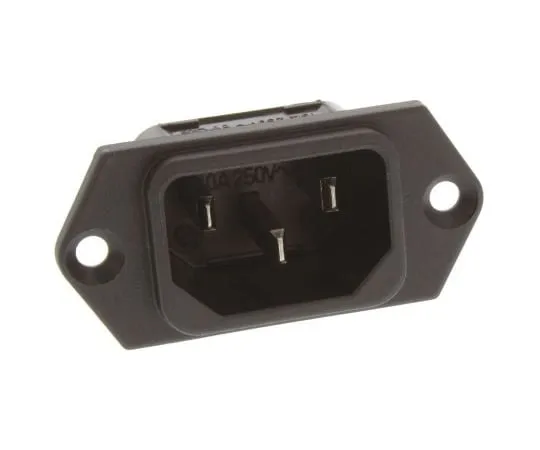 63-4864-87　Schurter C 14面板安装IEC插头Male,10A, 250 V ac　6100.33