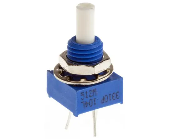 63-4969-20　Bourns 1刚旋转导电塑料电位器，直径3.18毫米。轴，100kΩ，±20%，0.25W,线性　3310P-001-104L