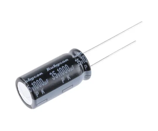 63-5078-56　Rubycon 1000μF35V直流铝电解电容器，通孔10 (Dia。)x 20 mm+85°10mm 5mm　35PK1000MEFC10X20