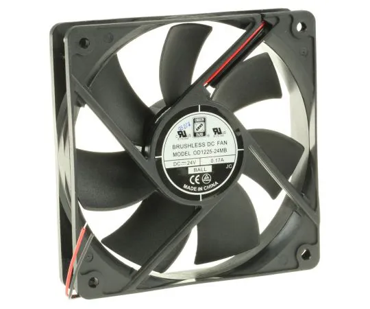 63-4867-66　RS PRO轴向风扇，120 x 120 x 25 mm, 83 cfm, 4 W, 24 V直流　541-5356