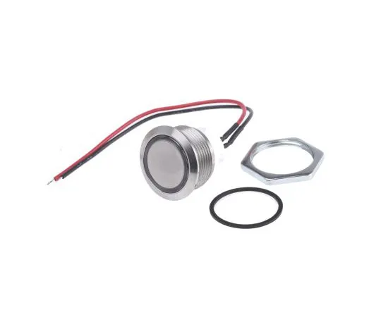 63-4983-70　ITW单杆单掷 (SPST) 锁定绿色LED按钮开关，IP67, 17.98 (迪亚。) mm, PCB　48M 612G
