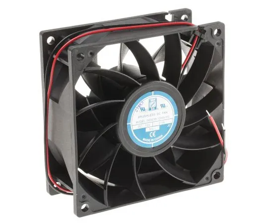 63-4984-37　RS PRO轴向风扇92.5 x 92.5 x 38mm, 135cfm,16W, 12 V直流　703-3451