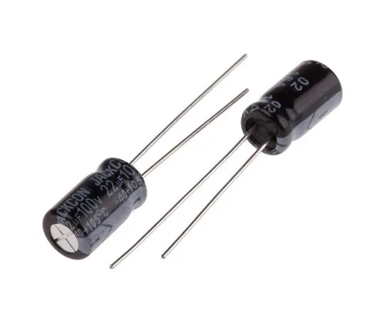 63-4998-69　RS PRO 22μF100V直流铝电解电容器，通孔6.3 (Dia。)x 11mm+105°6.3mm 2.5mm 11mm　711-1703