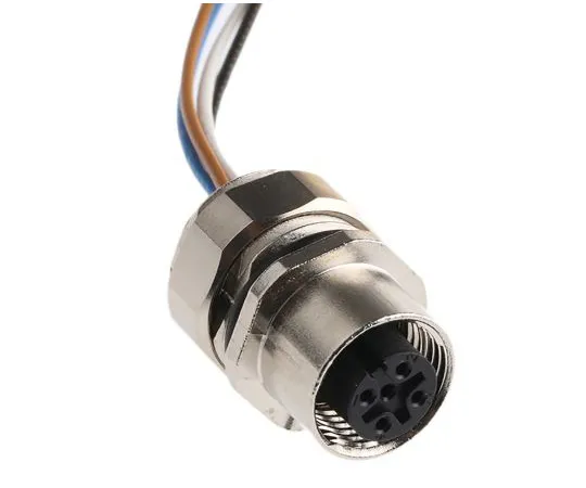 63-4917-24　DUPLICON系列面板安装M12连接器，女，4路，4A, 250 V　1523447