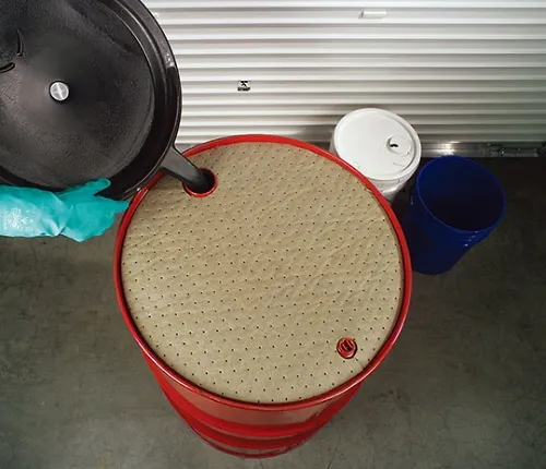 61-3593-04　［已停用］Oil Only Barrel Top PIG Mat　MAT508-109