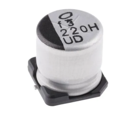 63-5042-24　尼希康220μF50V直流铝电解电容器，表面贴装10 (Dia。)x 10mm+105°10mm 4.5mm　UUD1H221MNL1GS