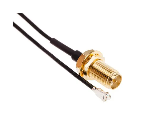 63-5109-05　RS PRO黑色男RP-SMA到男UFL射频同轴电缆，50Ω　794-2917