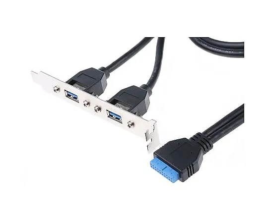 63-5111-06　聪明的小盒子USB 3.0,女性USB A到女性20针连接器，0.9米USB电缆　796-6825