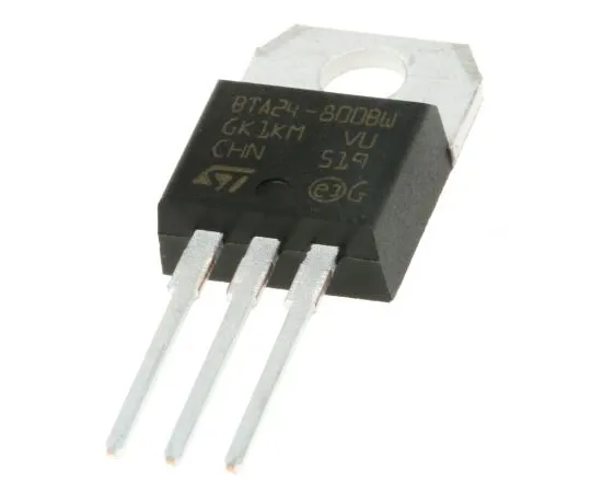 63-5108-18　BTA24-800BWRG25A,800V, TRIAC,栅极触发器1.3V100mA,3引脚，通孔，TO-220ABSTMicroelectronics　BTA24-800BWRG