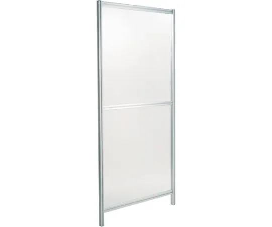 67-5647-71　［Discontinued］Aluminum Frame Safety Fence (2 Transparent Panels + Metal Fittings Set)　SJSF-C2