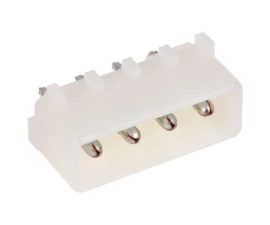 63-5014-49　TE Connectivity CommercialMATE-N-LOK,4Way,1Row, Straight PCB Header　350424-1