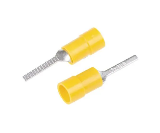 63-4891-46　RS PRO无绝缘压痕刀片端子18mm刀片长度，4mm2至6mm2AWG至10AWG,黄色　613-9801