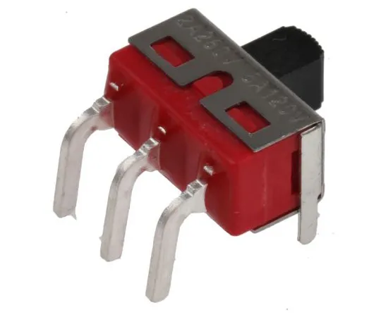 63-5036-32　PCB滑动开关单极双抛 (SPDT) 锁定5 A@28 V直流侧　734-7296